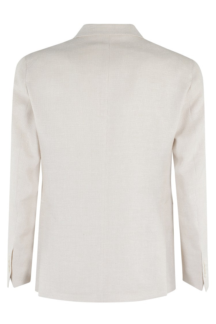 Tagliatore Single Breasted Wool Linen Jacket