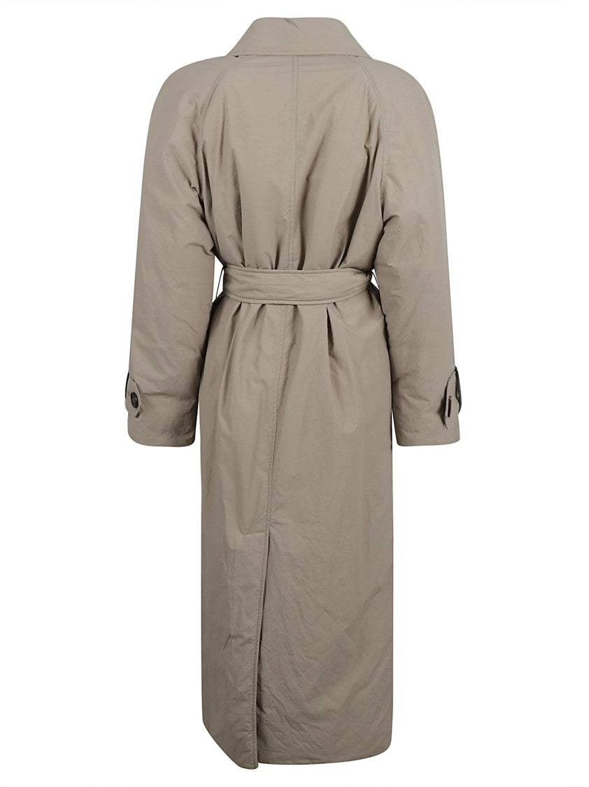 Brunello Cucinelli Trench Coat With Tailored Belt And Adjustable Cuffs