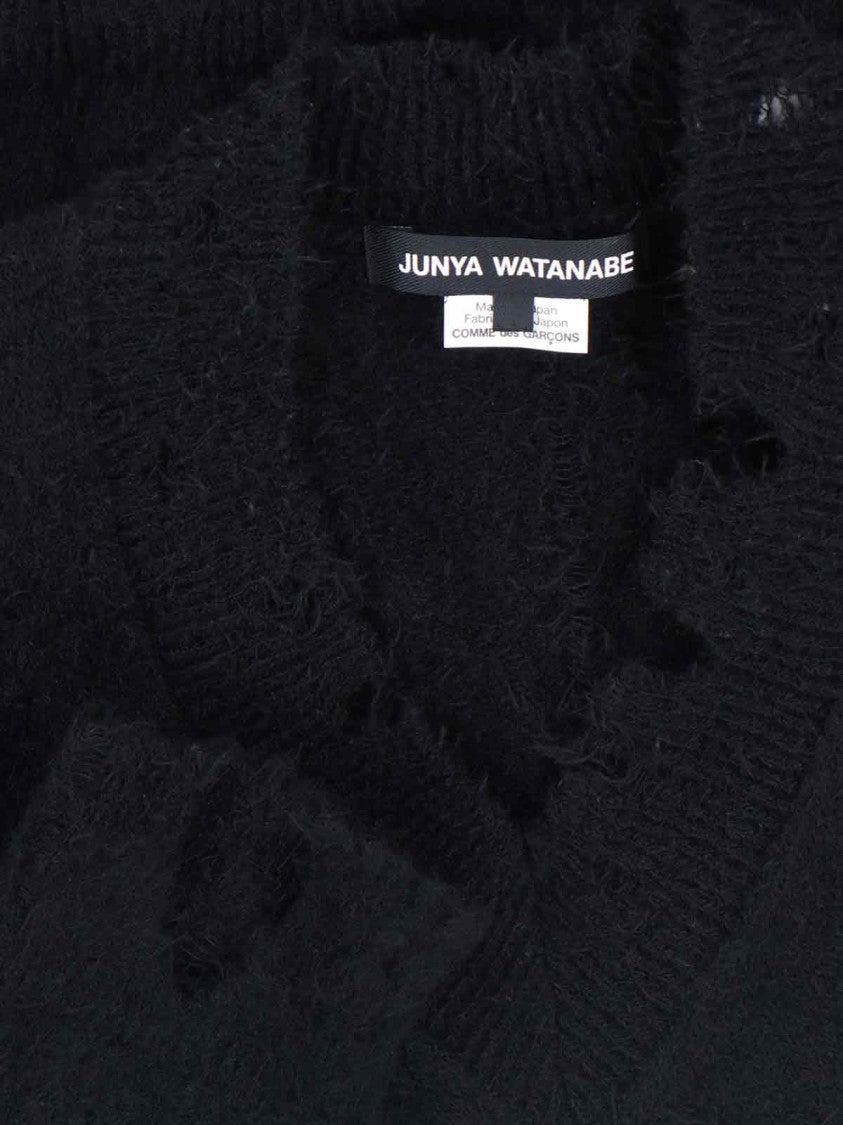 Junya Watanabe Classic Knit Black Sweater With Timeless Versatility