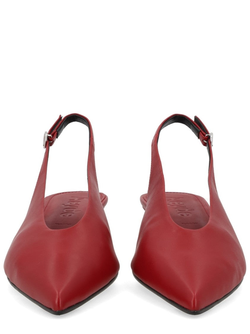 Aeydē Kitten Pointed Toe Slingback Flats