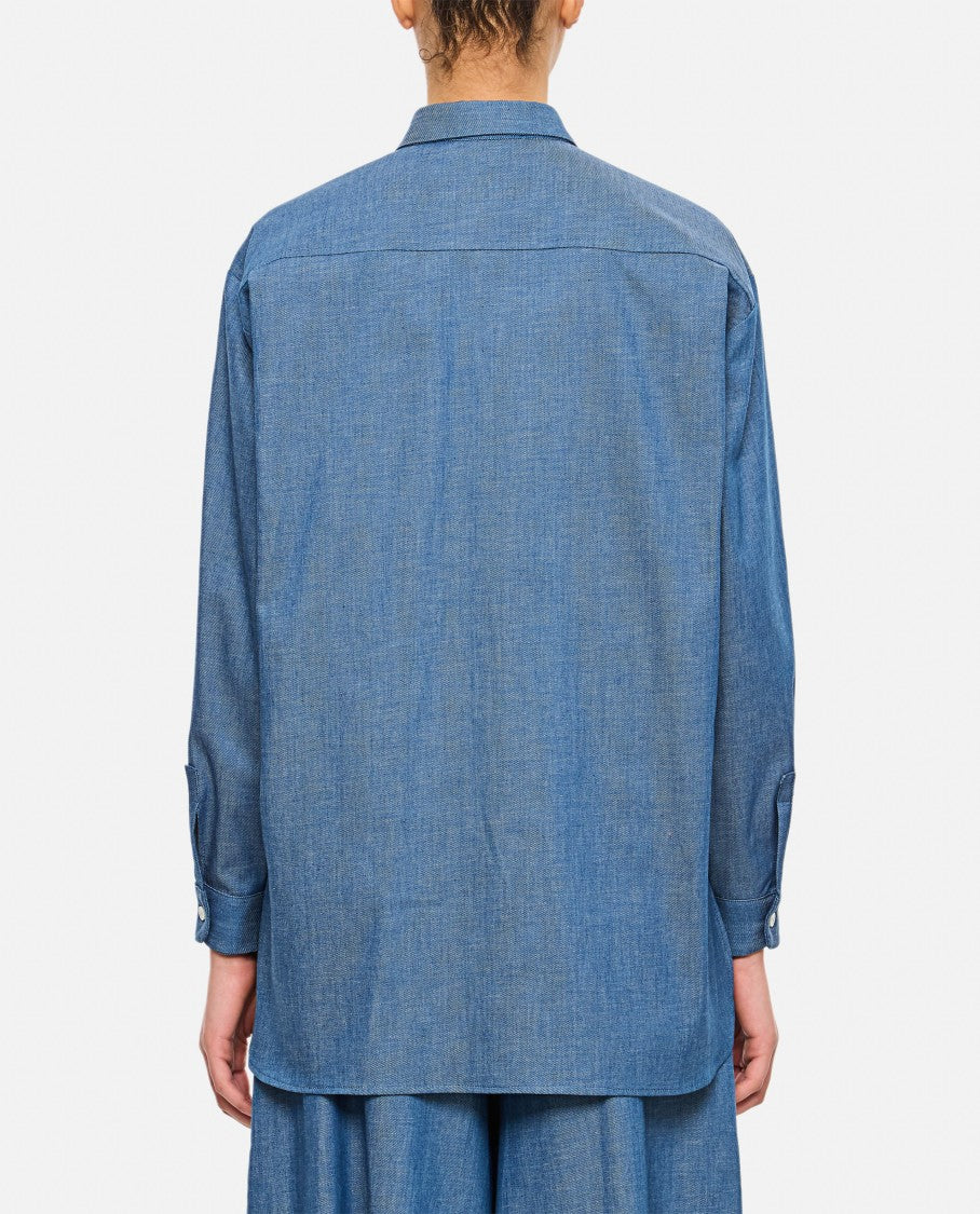 Dusan Pointed Collar Button-Up Shirt