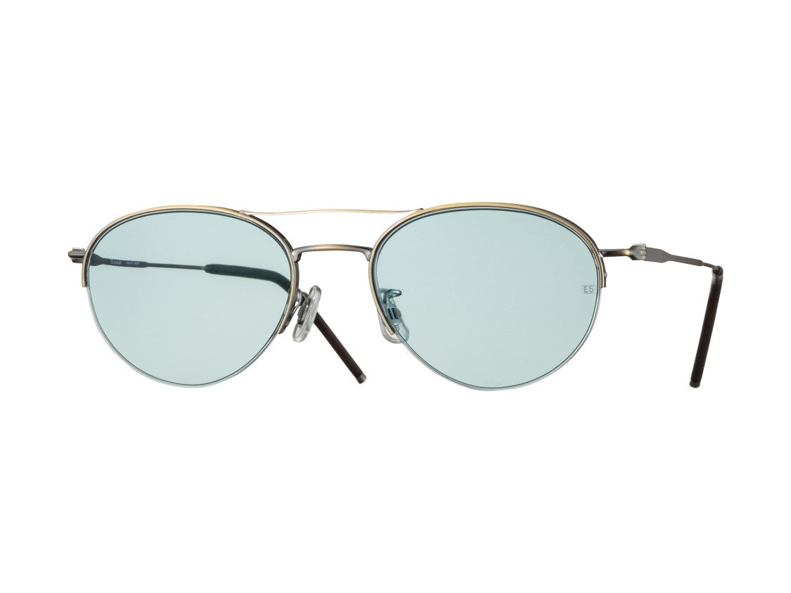 Eyevan Blue M23 Sun Double Bridge Metal Sunglasses