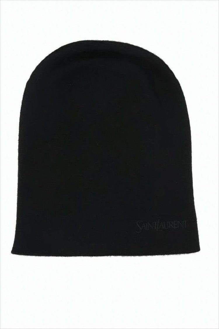 Saint Laurent Cashmere Beanie With Subtle Branding And Snug Fit