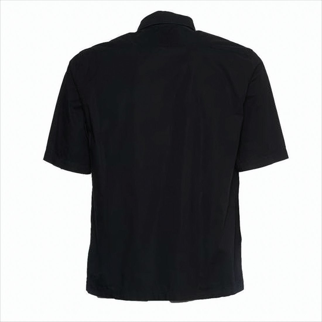 C.P. Company Classic Black Short-Sleeve Button-Down Shirt