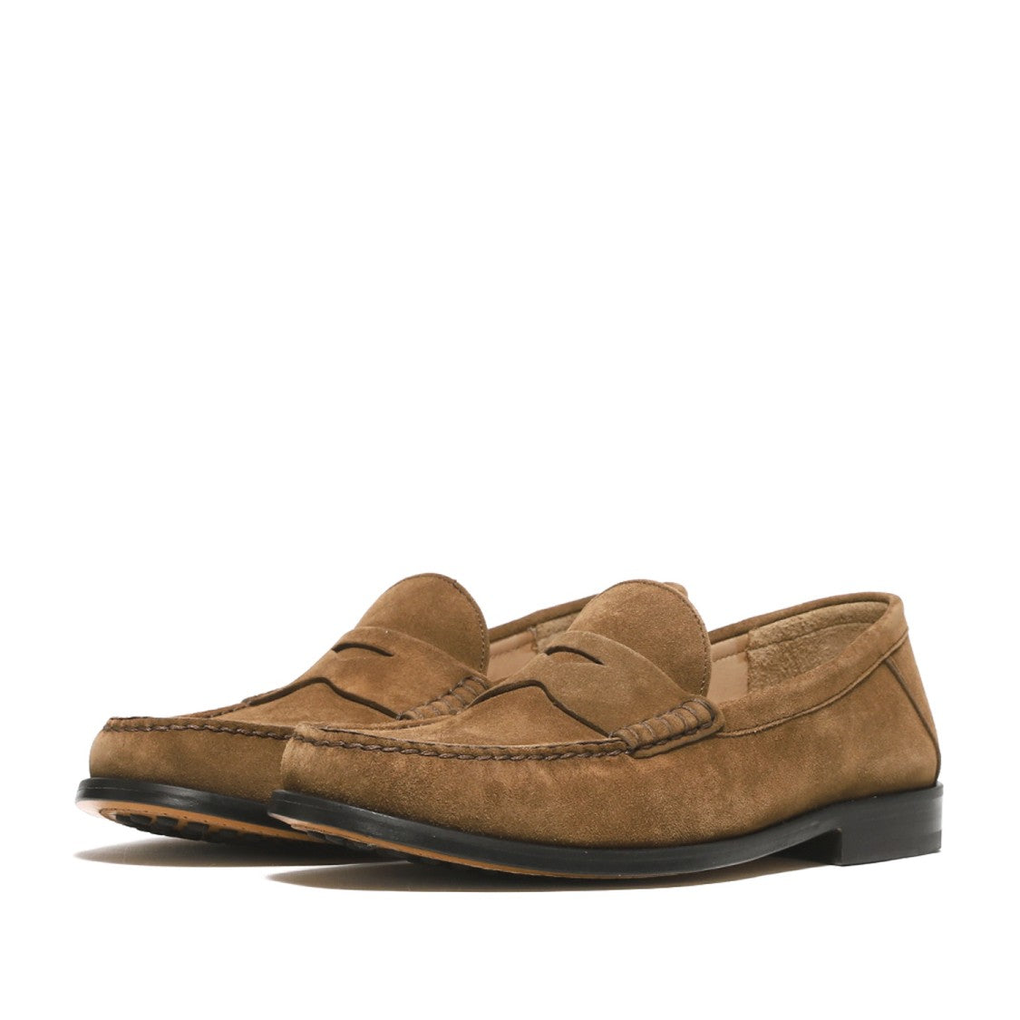 Rossano Bisconti Cigar Brown Soft Suede Moccasin