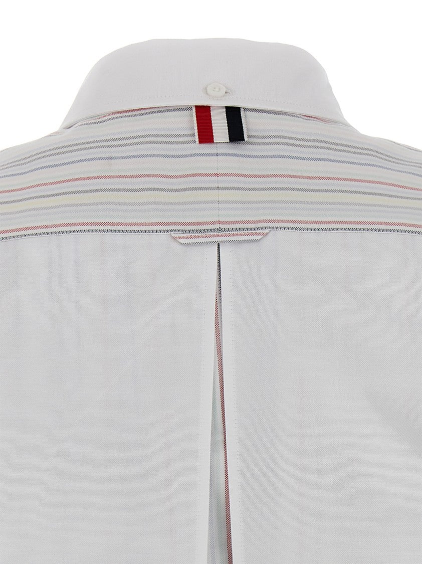 Thom Browne Striped Oxford Cotton Shirt Dress