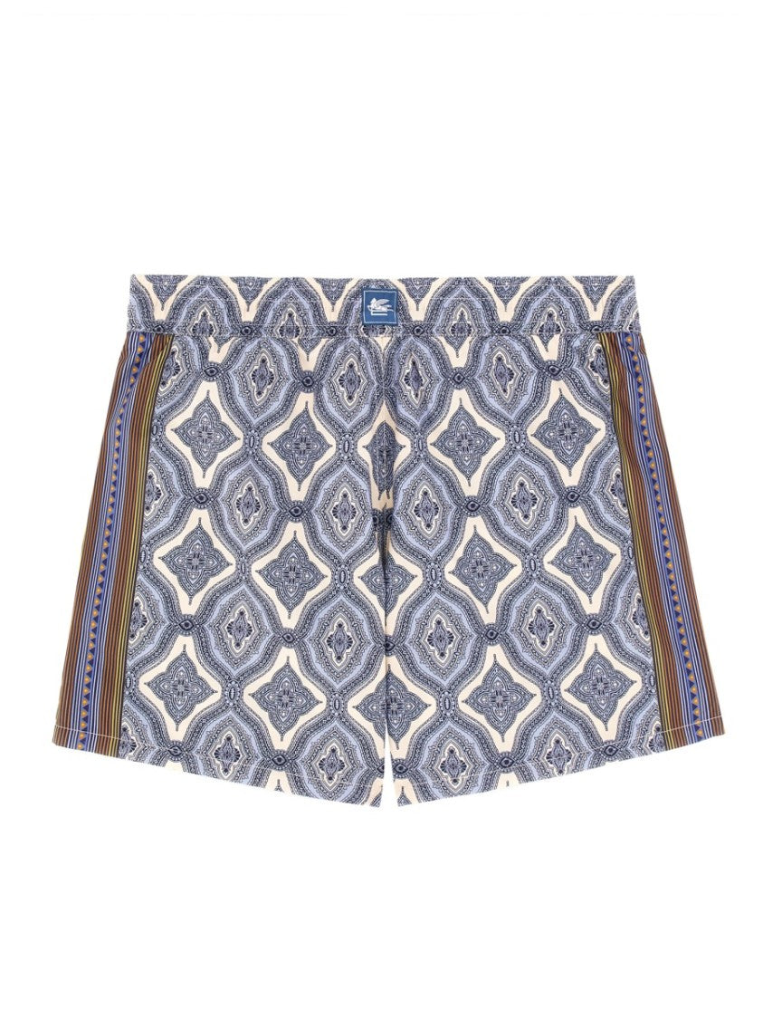 Etro Geometric Pattern Boxer Swimsuit