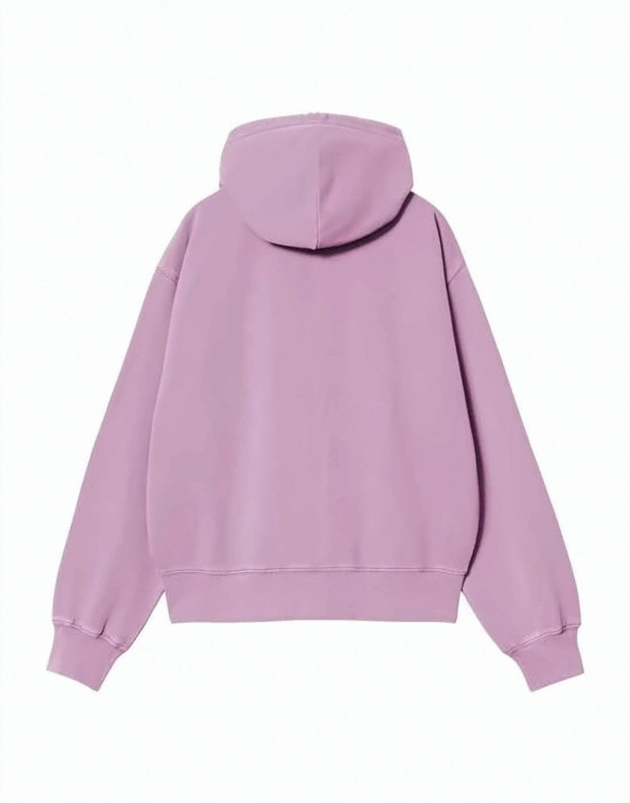 Carhartt Wip Garment-Dyed Nelson Hoodie Jacket With Full Zipper And Attached Hood