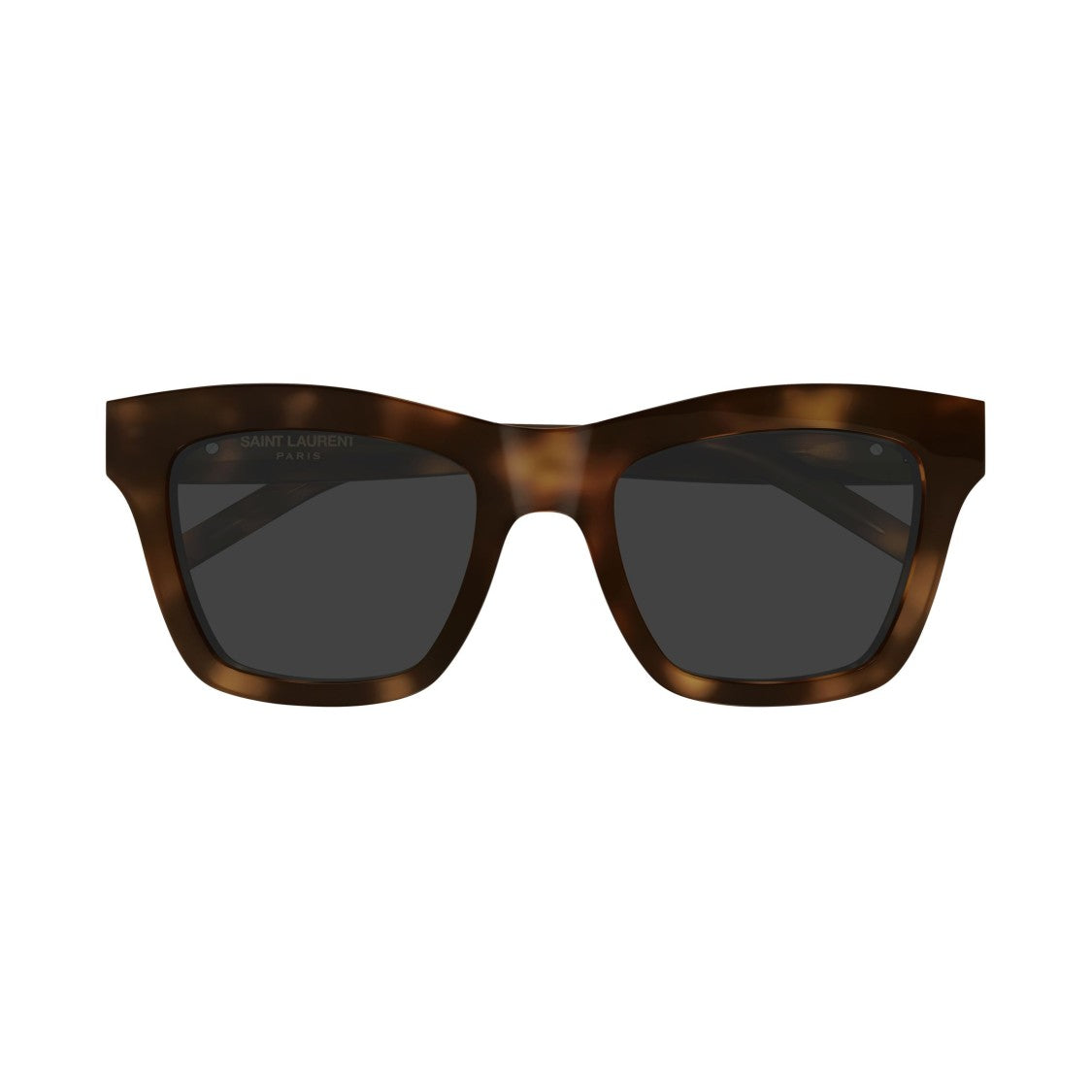 Saint Laurent Bold Oversized Square Frame Sunglasses In Tortoiseshell