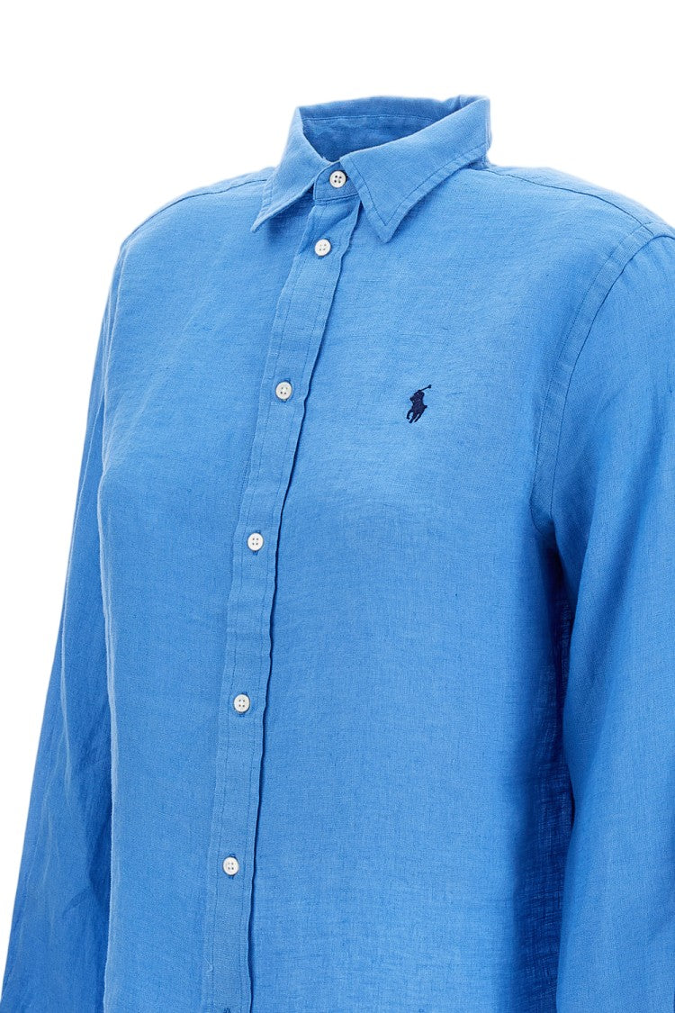 Polo Ralph Lauren Green Linen Classic-Fit Shirt