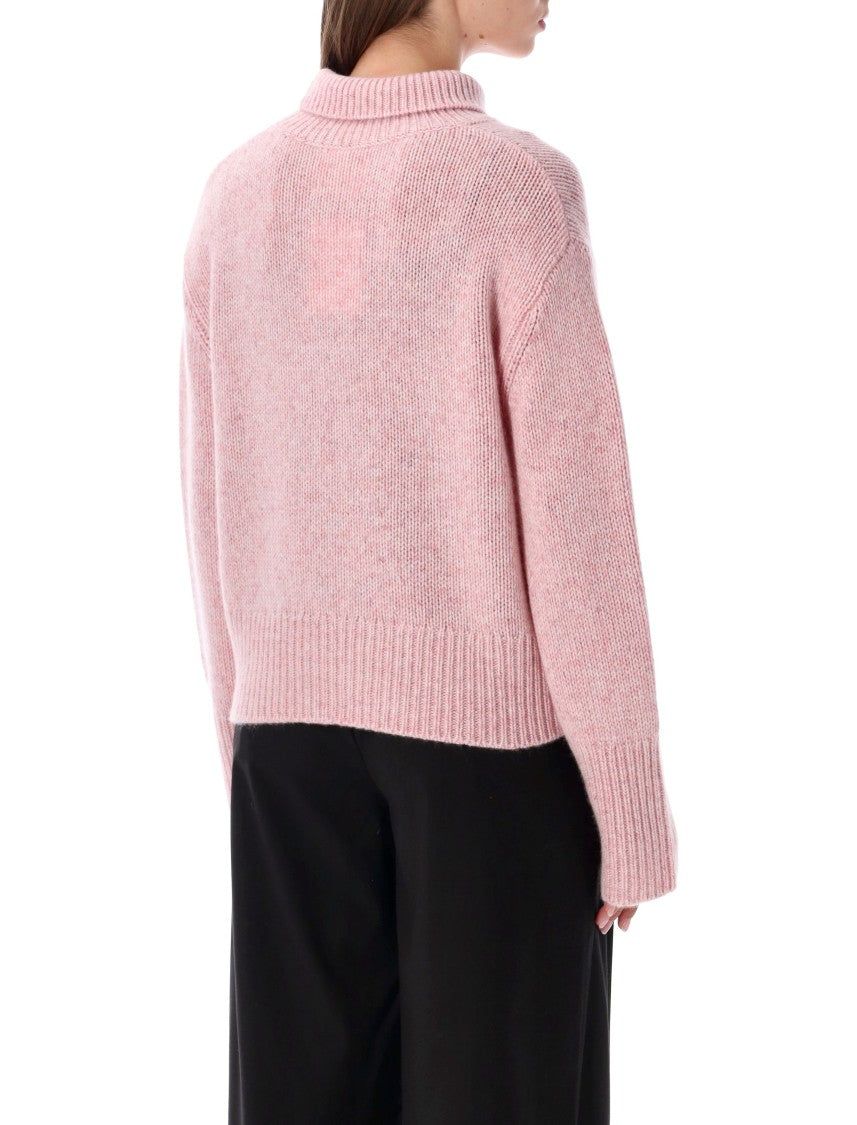 Lisa Yang Femi Relaxed High-Neck Textured Sweater