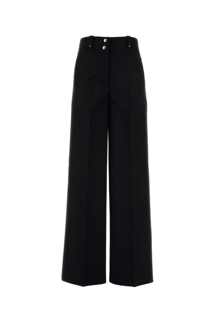 Moncler Black Polyester Blend Palazzo Pant