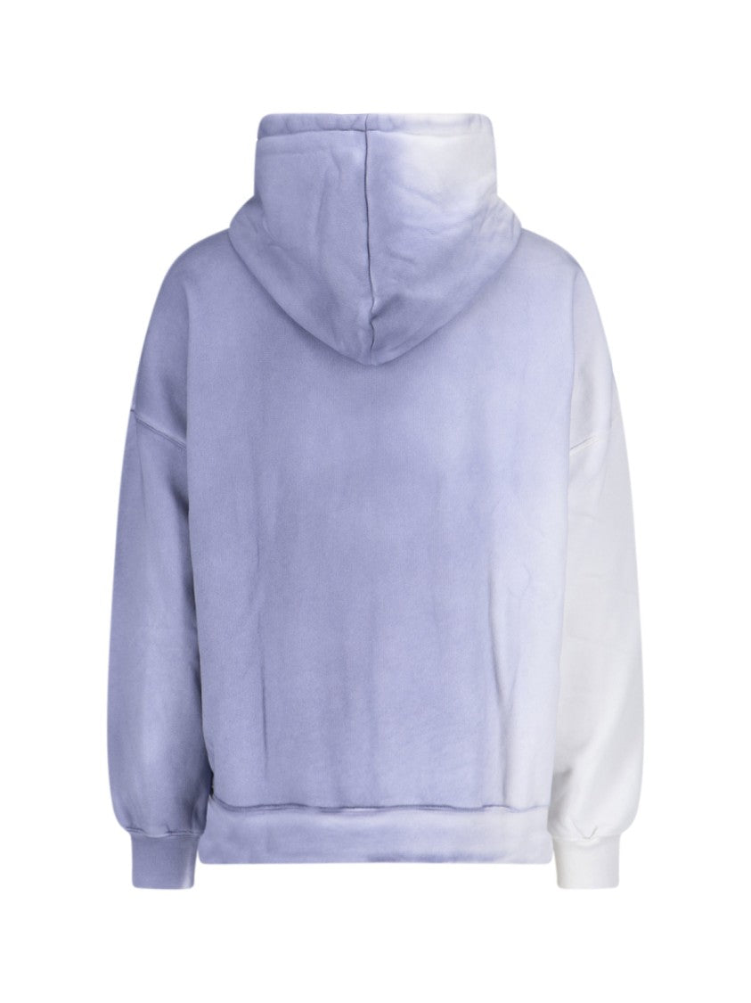 Bonsai Logo Zip Sweatshirt, In Light Blue Cotton