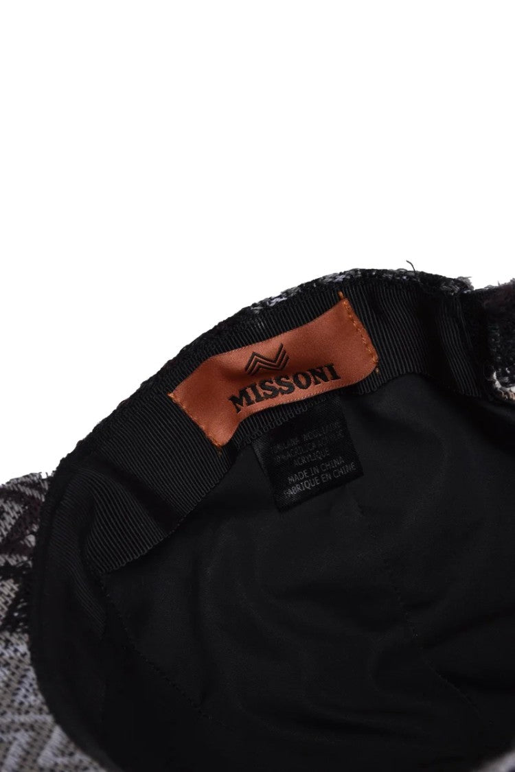 Missoni Wool/Acrylic Hat Black Men's