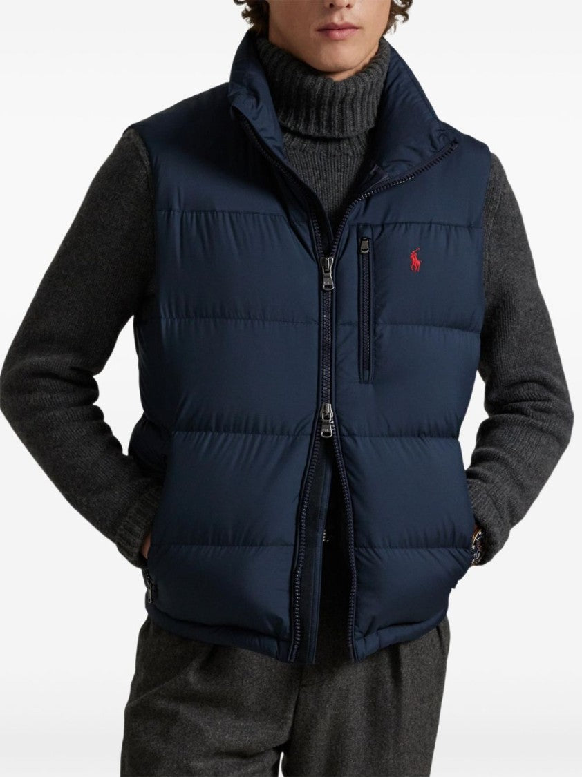Polo Ralph Lauren Sleeveless Puffer Jacket With High Collar And Quilted Design