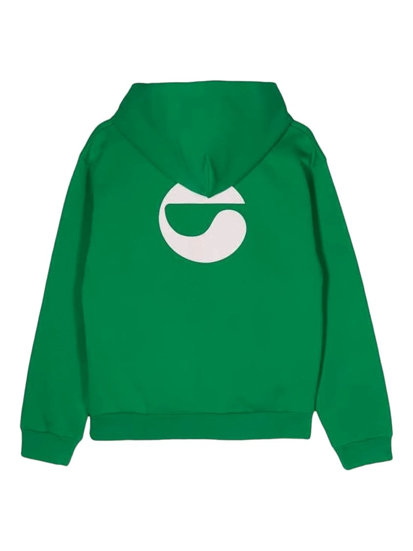 Coperni Green Hoodie With Abstract Graphic