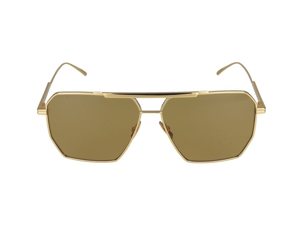 Bottega Veneta Sunglasses Bottega Veneta Bv1012s 008 Gold Gold Brown 60/13/145