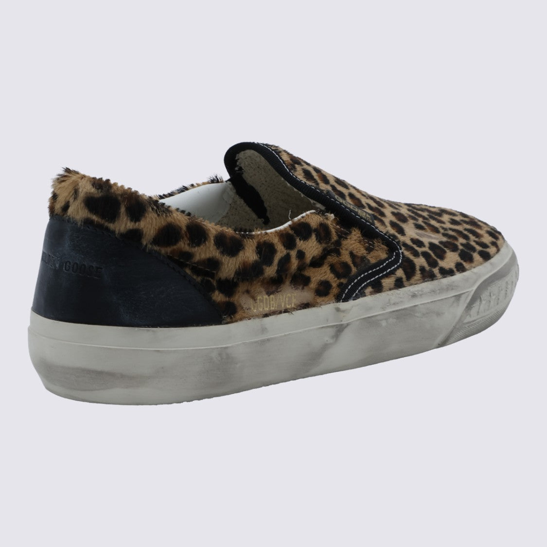 Golden Goose Slip-On Sneakers With Bold Leopard Print