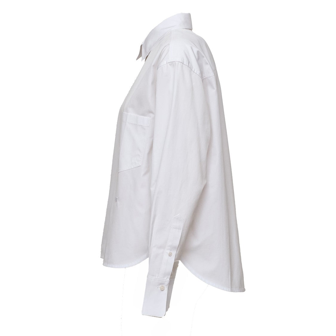 Victoria Beckham Ellys Embroidered Short White Shirt