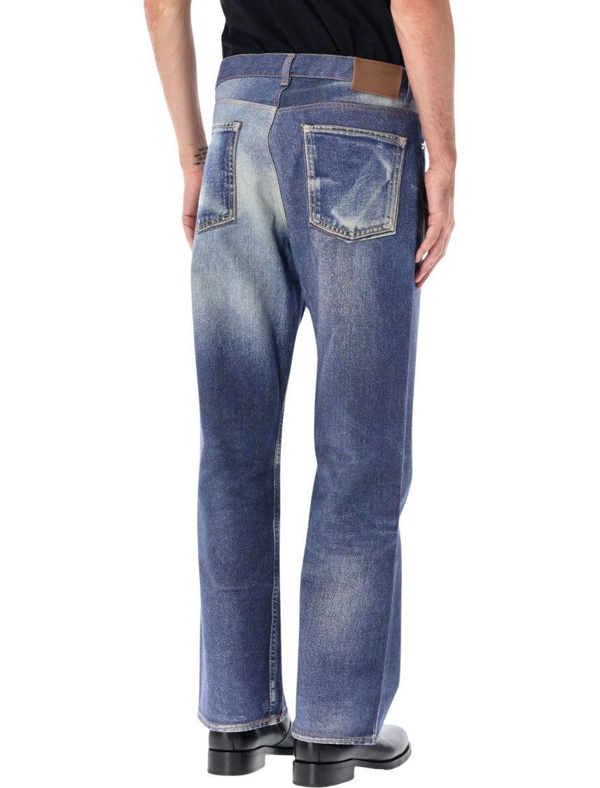 Our Legacy Third Cut Azur Print Straight-Leg Jeans