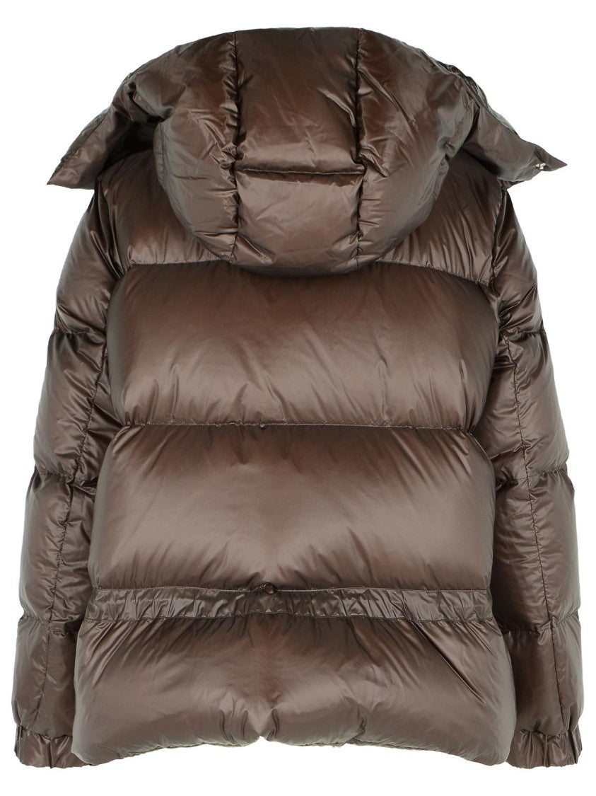 Sacai Brown Nylon Down Jacket