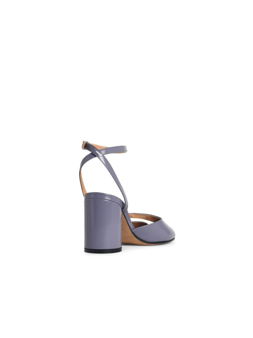Maison Margiela Tabi' Purple Leather Sandals