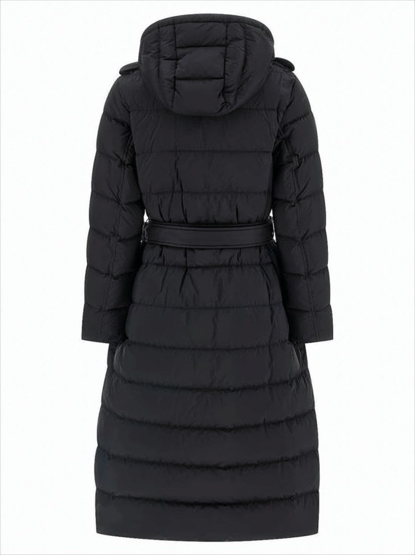 Burberry Long Padded Coat With Quilted Detailing