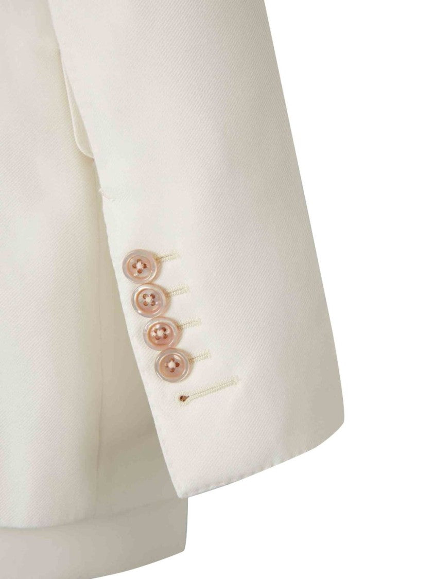 Tom Ford Tailored White Jacket With Sharp Lapels