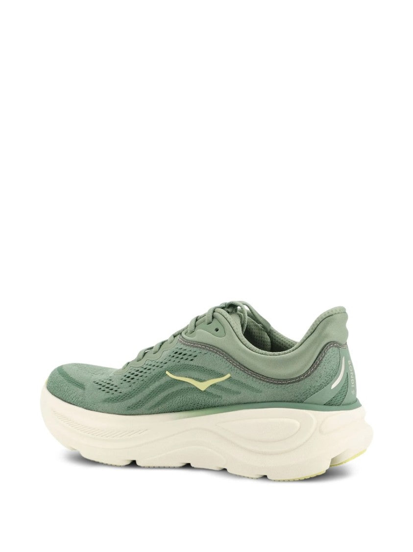 Hoka Green Bondi 9 Mesh Sneakers