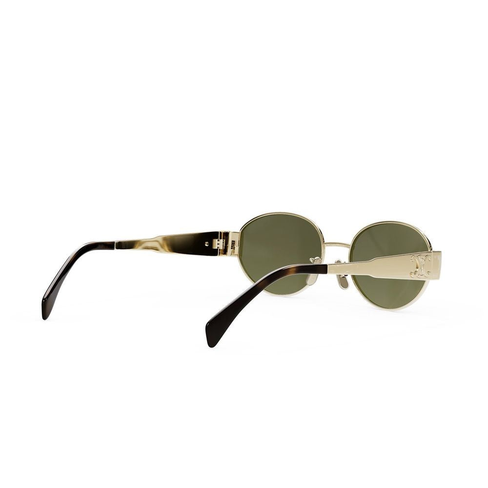 Celine Metal Triomphe Oval Sunglasses