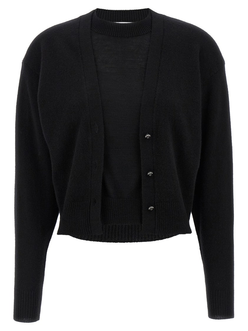 Paco Rabanne Trompe L'oeil Cardigan Sweater