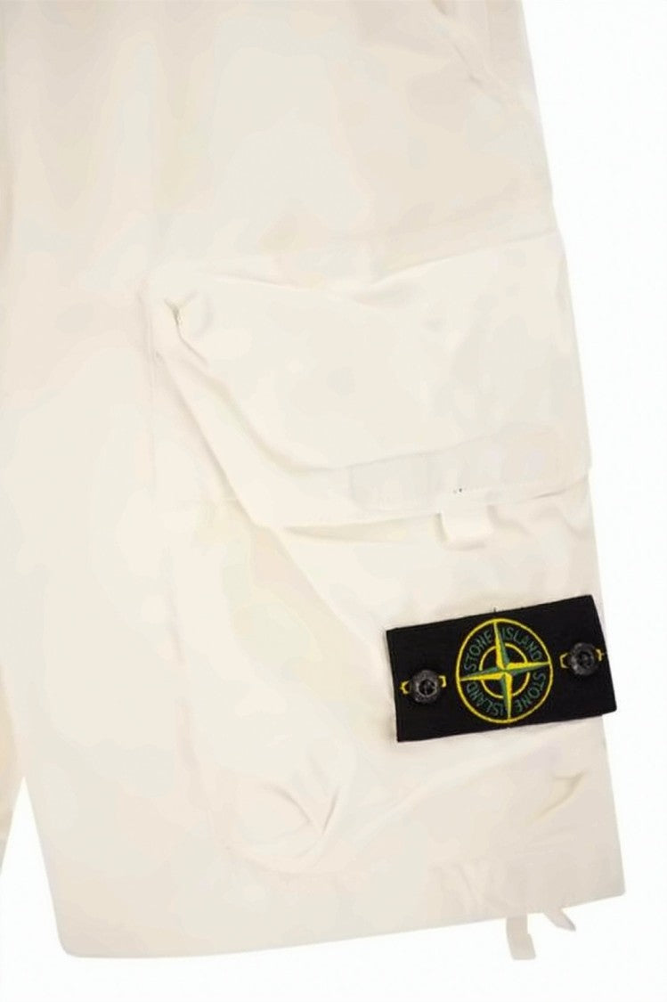 Stone Island Minimalist Neutrals Stone Island Shorts With Flap Pocket