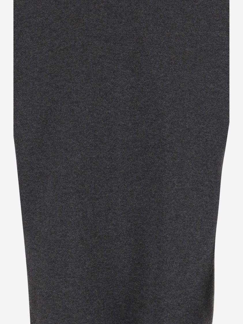 Carven Cashmere Top With Neck Scarf