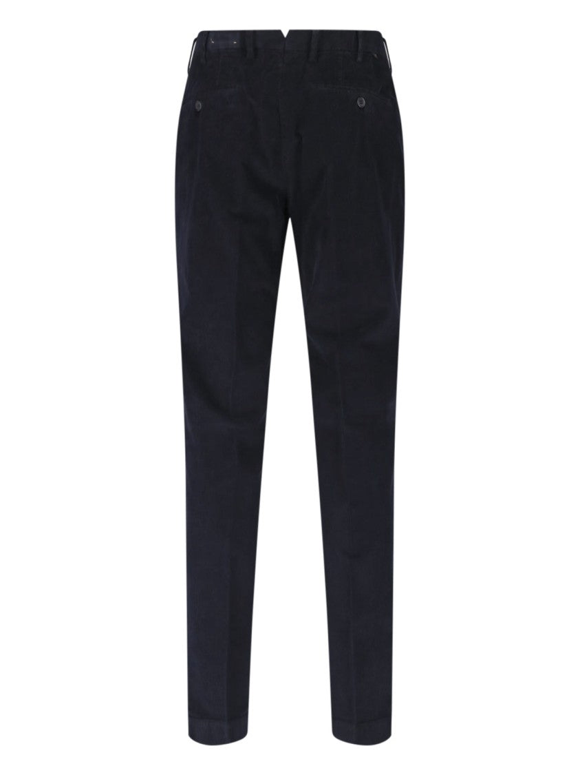 Incotex Blue Slim-Fit Tailored Cotton Pants