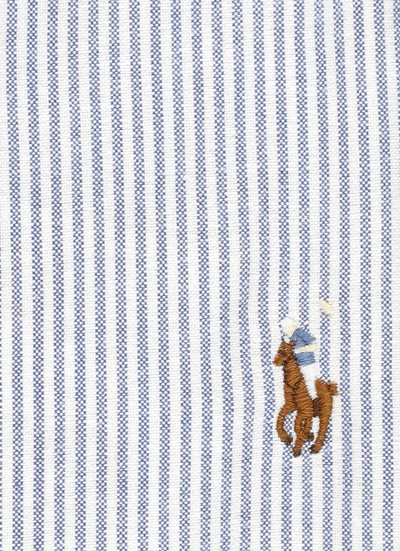 Polo Ralph Lauren Striped Cotton Button-Down Shirt With Pony Logo