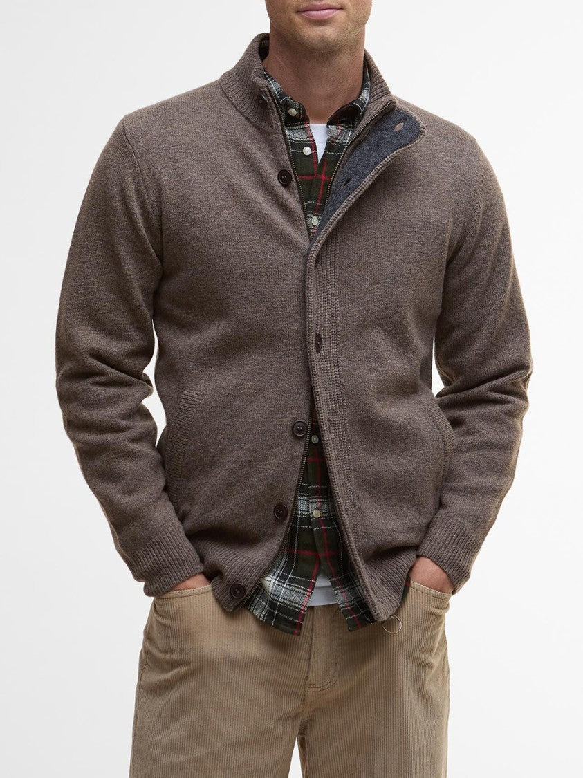 Barbour Essential Patch Zip Front Cardigan