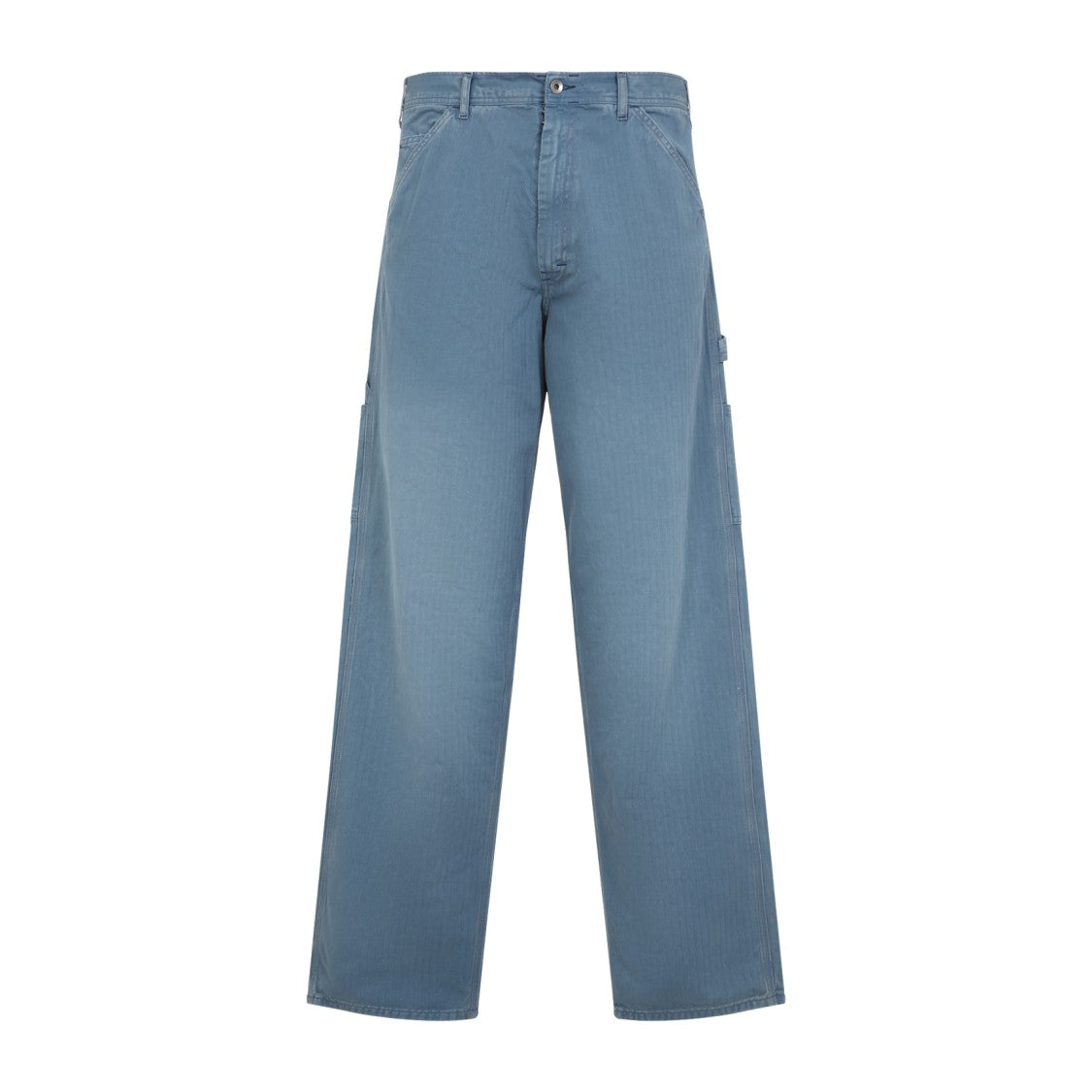 Maison Margiela Relaxed Fit Wide Leg Jeans With Cargo Pockets