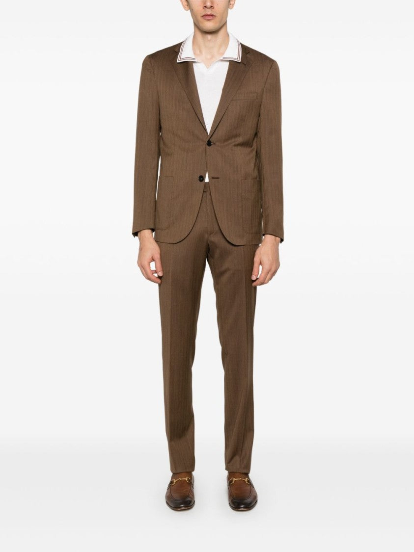 Corneliani Classic Polo Design White Sweater