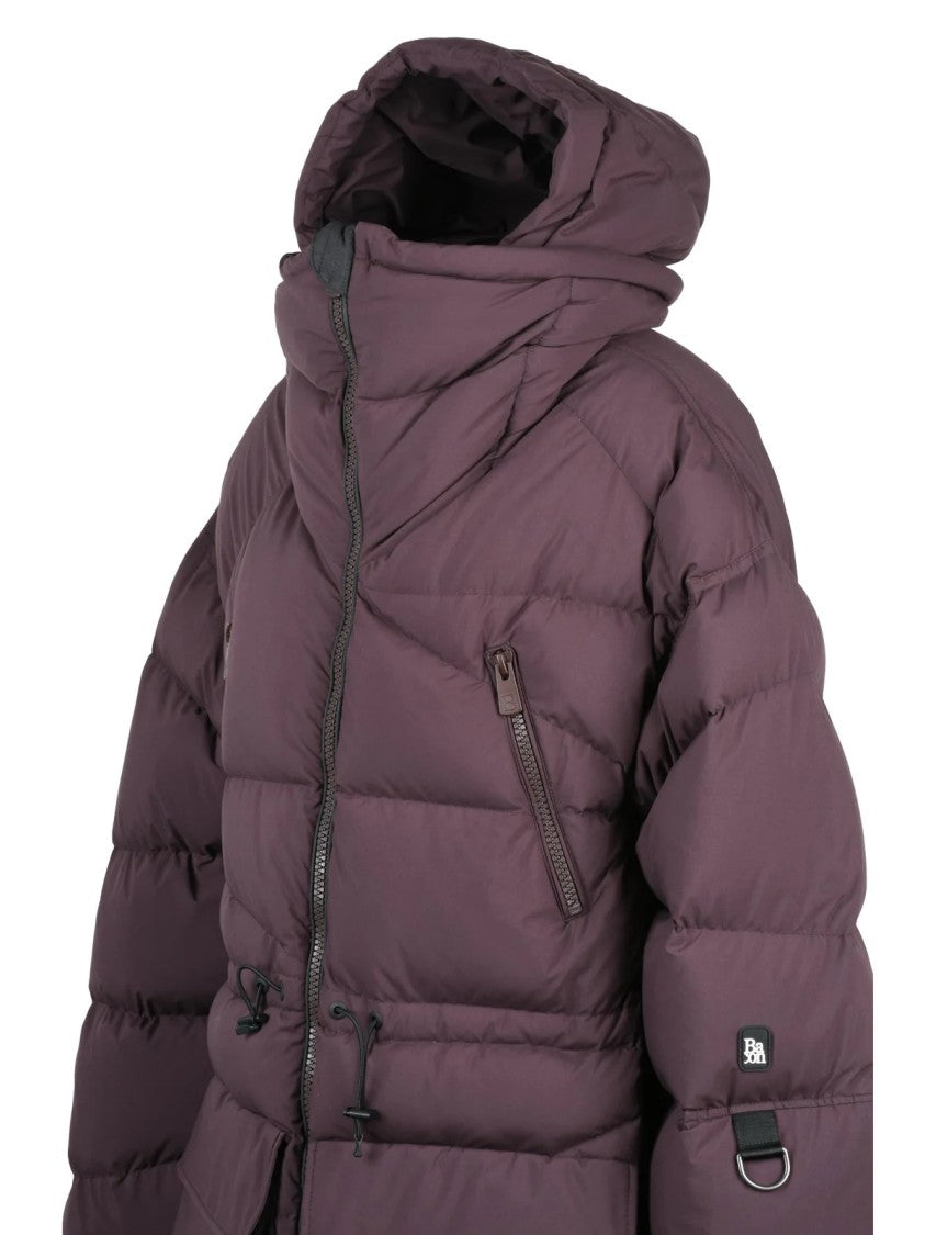 Bacon Deep Red Polyester Double B Parka Down Jacket