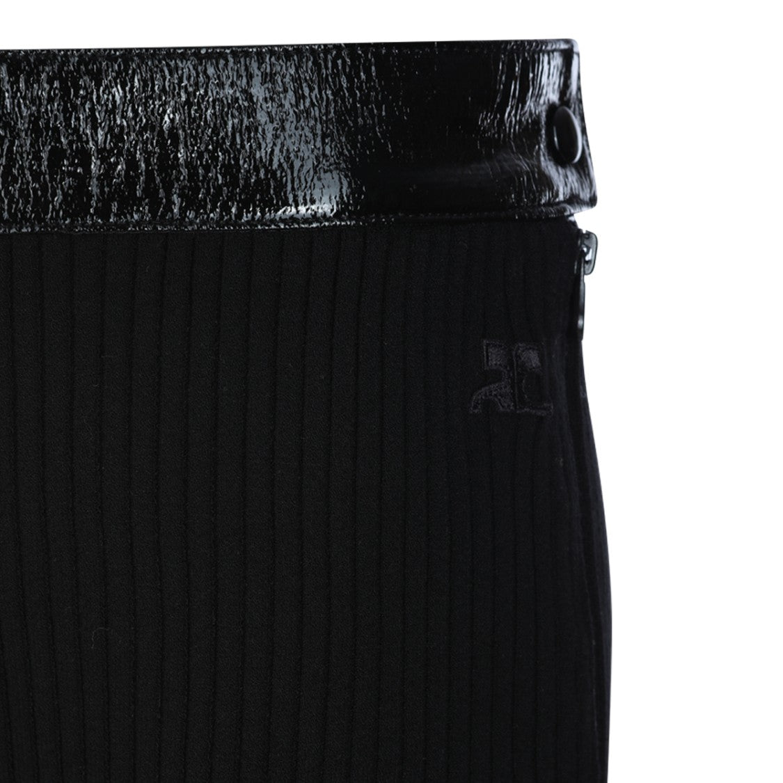 Courrèges Slim Straight-Leg Ribbed Trousers