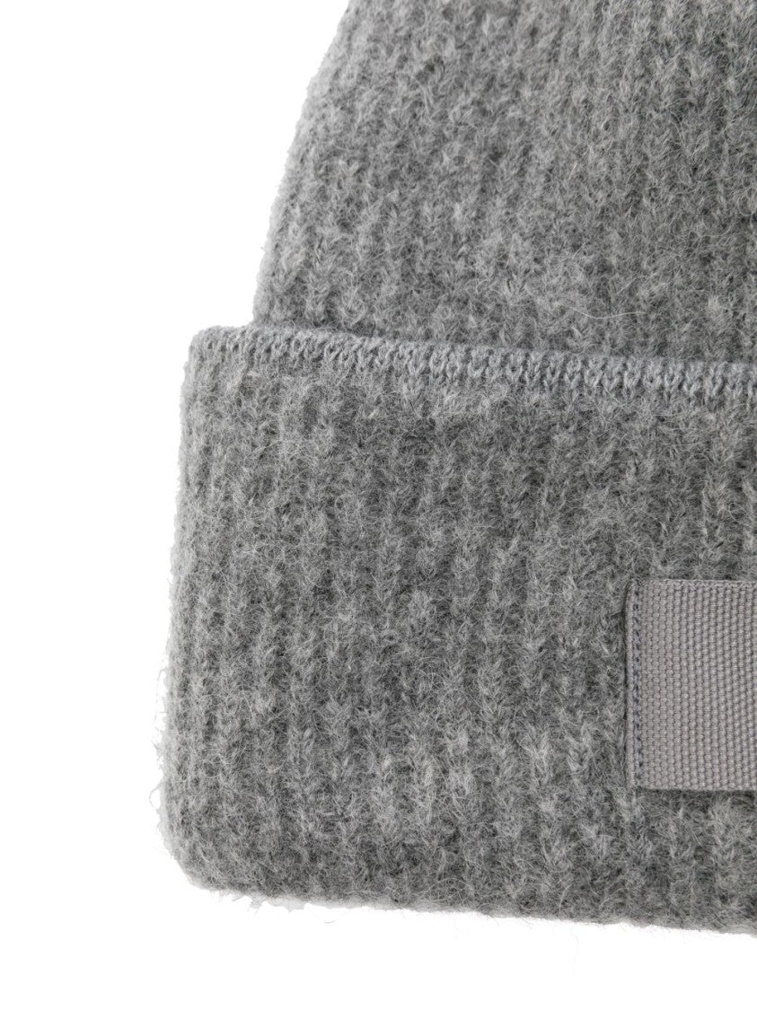 Jacquemus Ribbed Knit Folded Cuff Beanie Hat