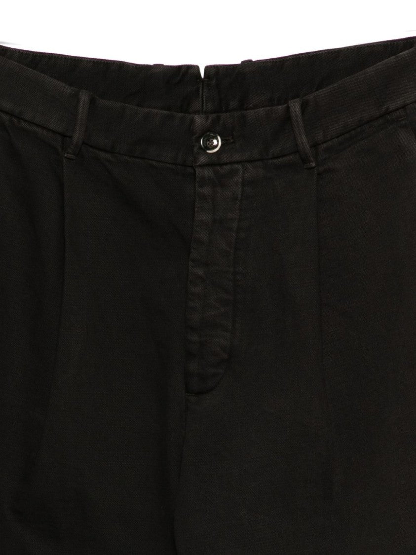 Nine In The Morning Brown Trousers With Relaxed Fit And Functional Design