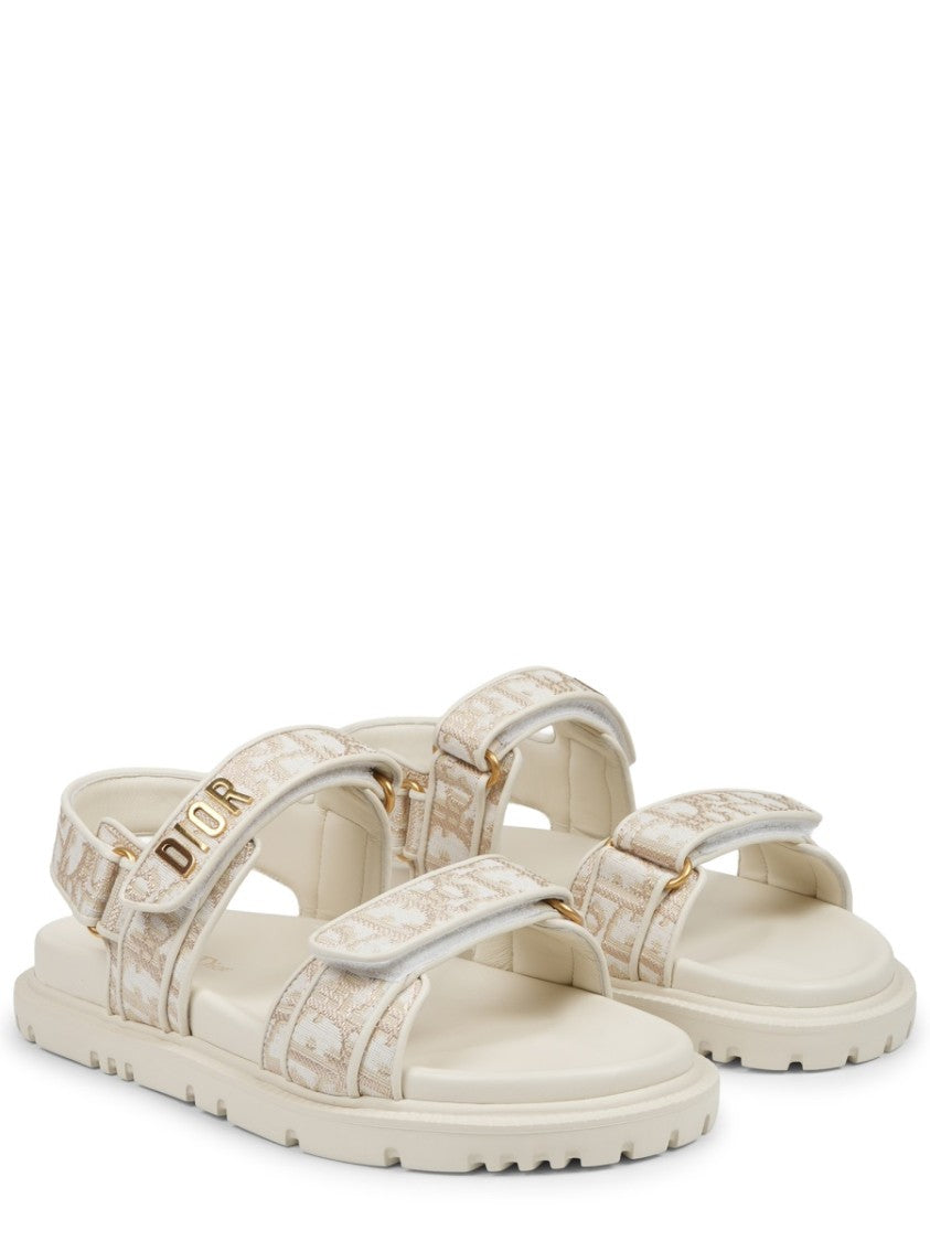Dior Monogram Canvas Slide Sandals