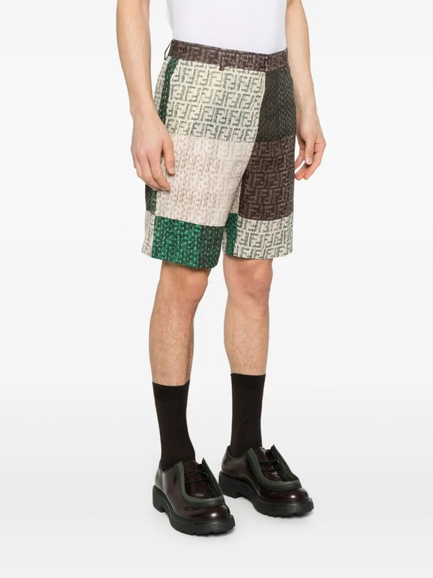 Fendi `Ff Patchwork` Shorts