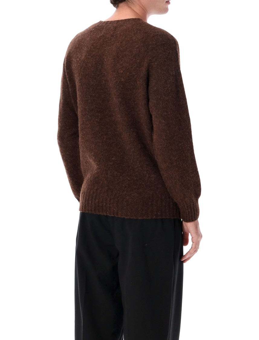 Howlin Relaxed-Fit Crewneck Shetland Wool Sweater