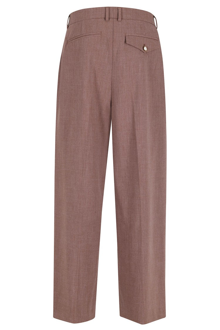 Thestroy Anthem Brick Double-Darted Wide-Leg Trousers