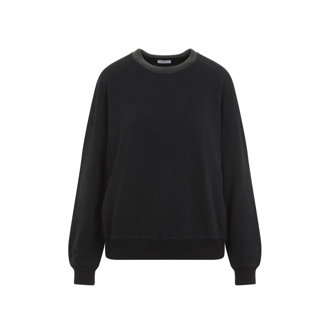 Brunello Cucinelli Black Cotton Sweatshirt