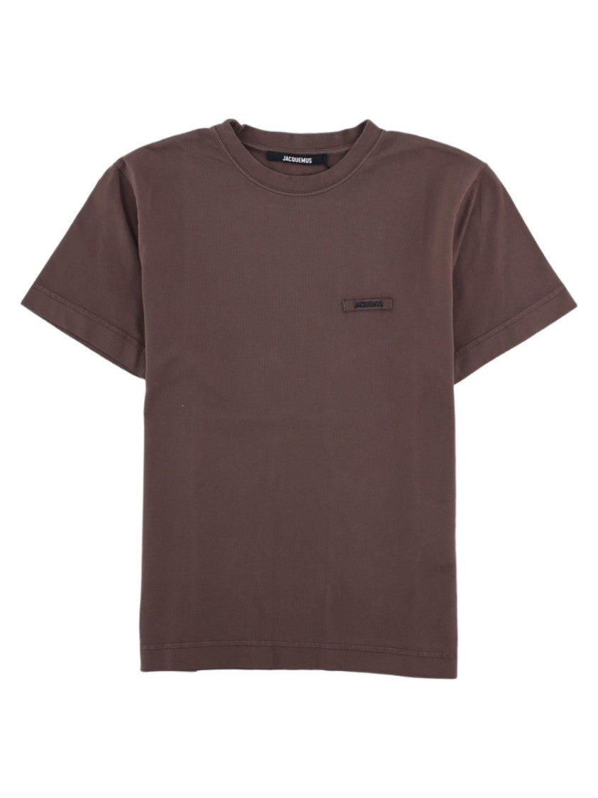Jacquemus Brown Patch-Detail Cotton T-Shirt