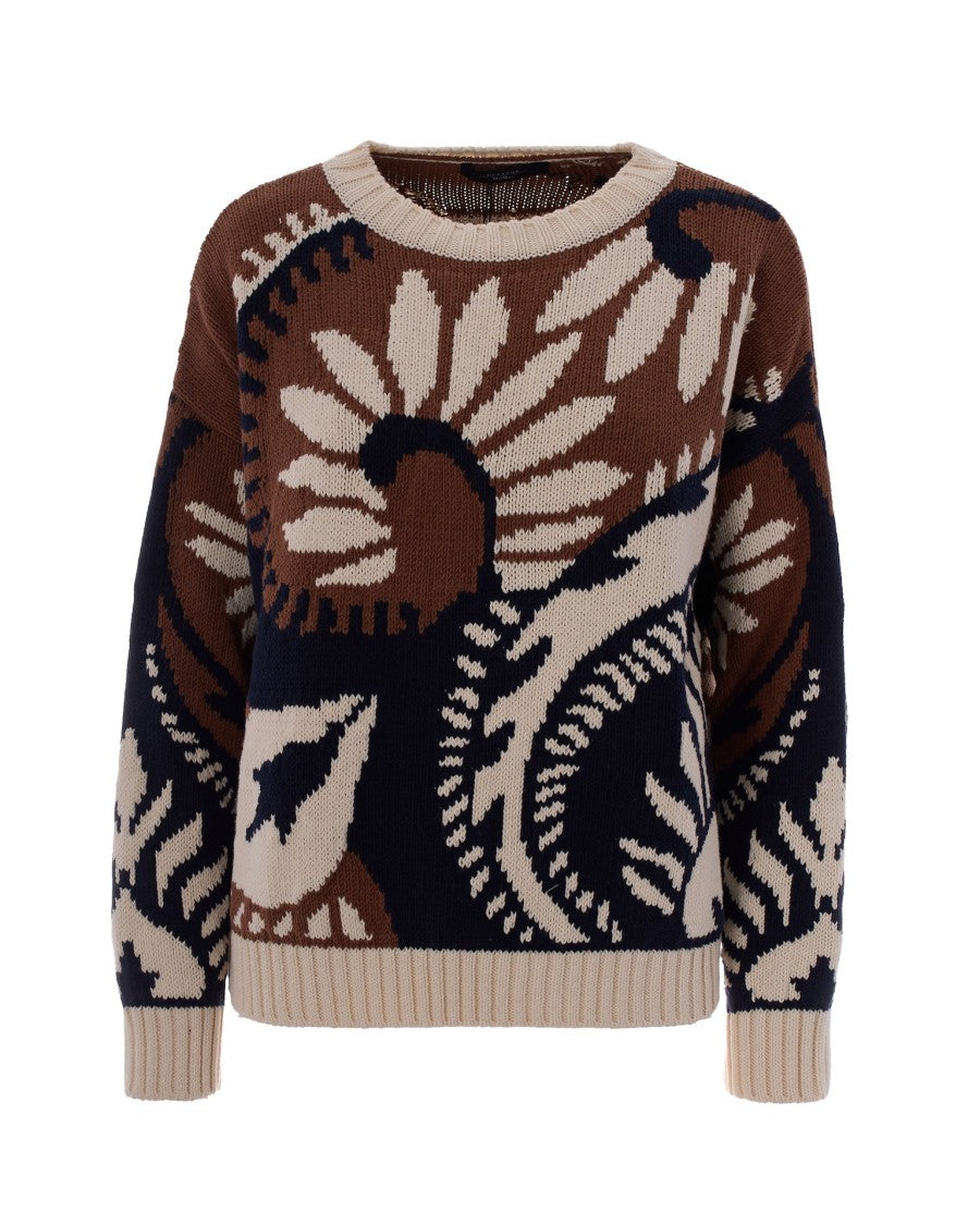 Max Mara Intarsia Pattern Sweater
