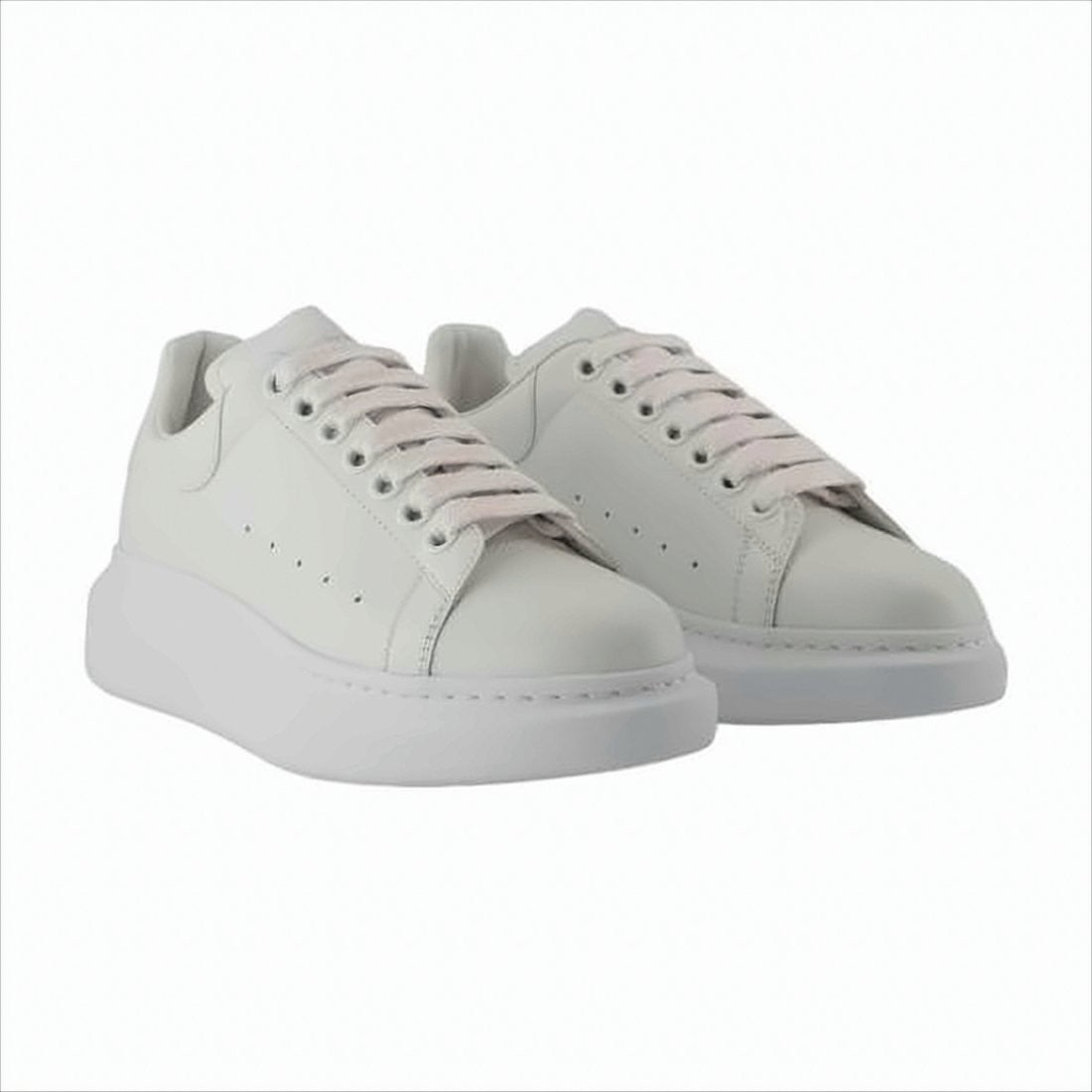 Alexander Mcqueen White Sneakers With Elevated Rubber Sole